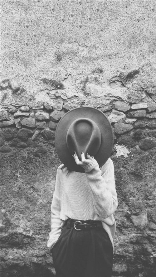 欧美女生壁纸黑白创意美图