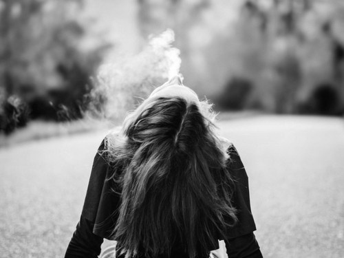 伤感美女黑白欧美意境头像