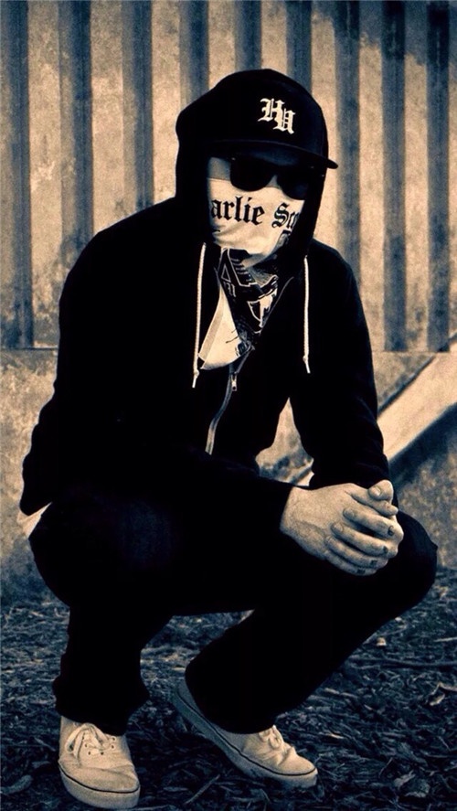 悲伤欧美男生个性壁纸黑白素材