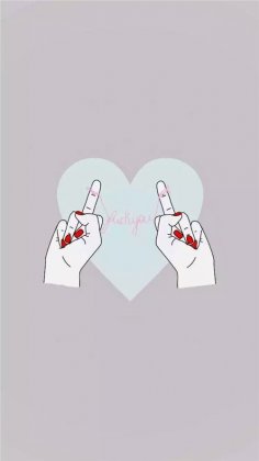 欧美风卡通霸气女生个性手机壁纸图片