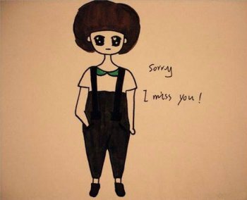 带字卡通手绘女图片大全爱