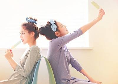 可爱唯美个性搞怪姐妹女生图片