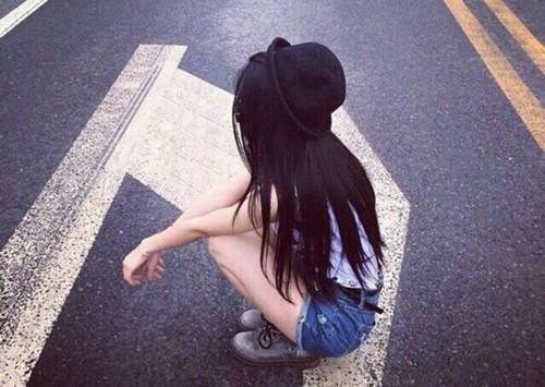 好看个性女图片大全 一道伤感的身影