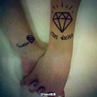 小清新情侣唯美 纹身头像图片大全