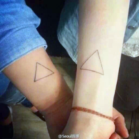 小清新情侣唯美 纹身头像图片大全