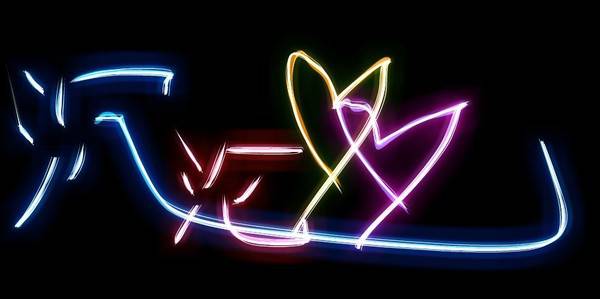 黑色背景红色唯美带字图片