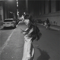 qq黑白图片女生头像大全