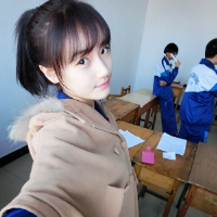 长发可爱女生闺蜜头像图片