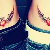 欧美范个性纹身情侣头像图片