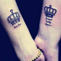 欧美范个性纹身情侣头像图片