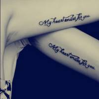 欧美范个性纹身情侣头像图片