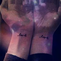 欧美范个性纹身情侣头像图片