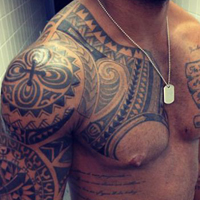 黑白纹身霸气男生头像图片