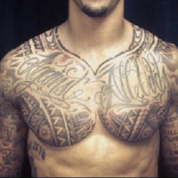 黑白纹身霸气男生头像图片