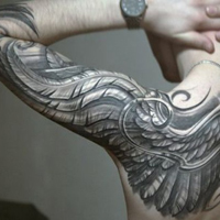 黑白纹身霸气男生头像图片