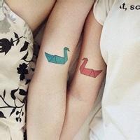 纹身甜蜜情侣头像图片大全