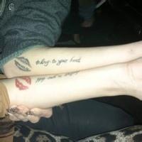 纹身甜蜜情侣头像图片大全