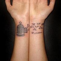 纹身甜蜜情侣头像图片大全