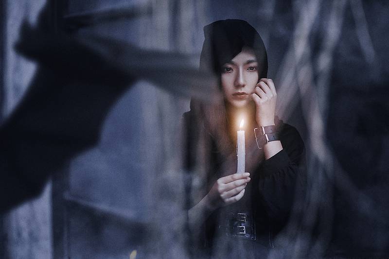 欧美暗黑系女生图片唯美冷艳