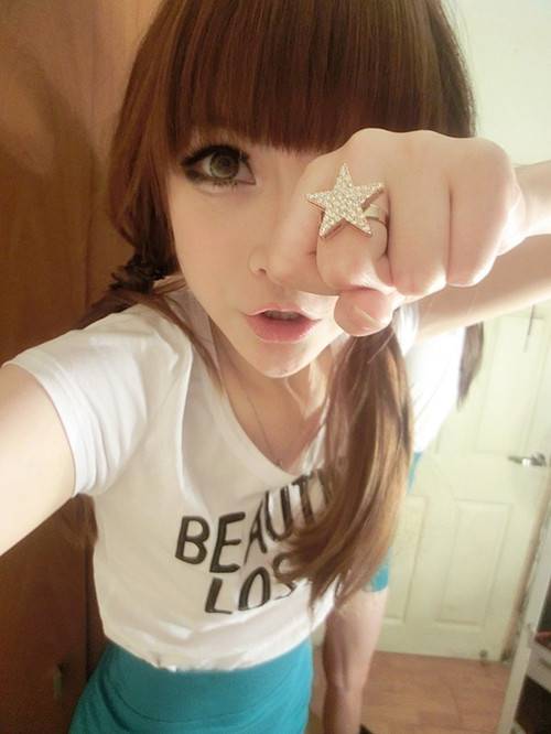 女生超自恋个性的自拍图片大全