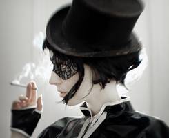 非主流黑白抽烟的女生头像图片人物素材