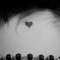 纹身非主流颓废美女头像图片