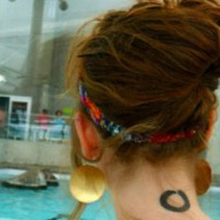 纹身非主流颓废美女头像图片