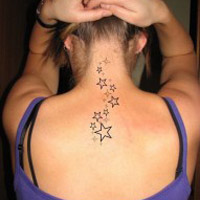 纹身非主流颓废美女头像图片