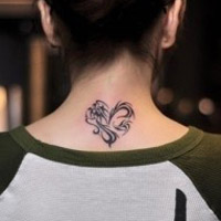 纹身非主流颓废美女头像图片