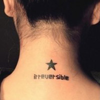 纹身非主流颓废美女头像图片