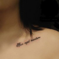 纹身非主流颓废美女头像图片