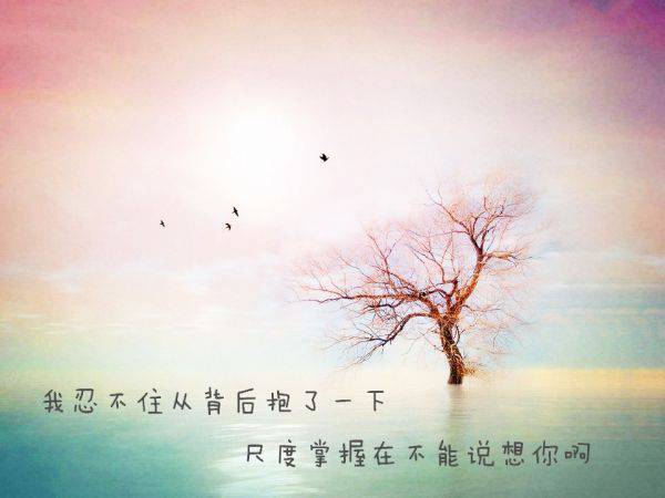 海边女生唯美背影带字失落图片