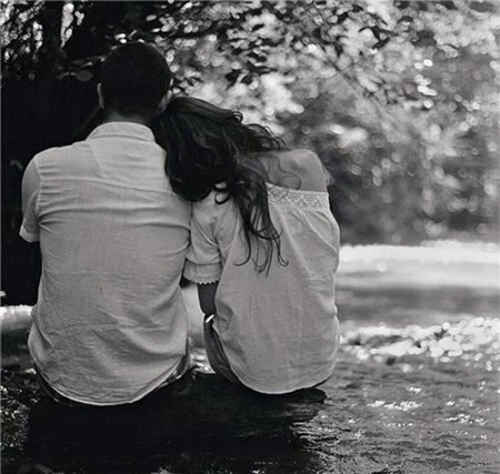 小清新欧美范背影情侣头像