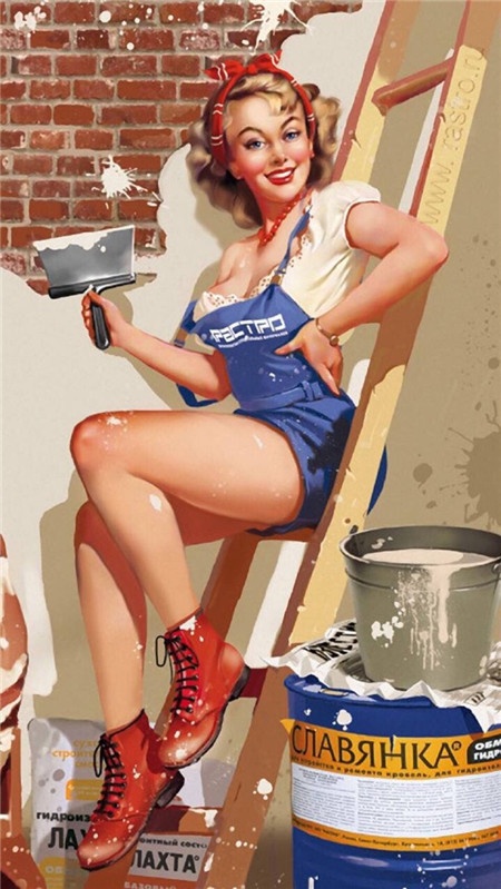 复古美女欧美风精美壁纸图片