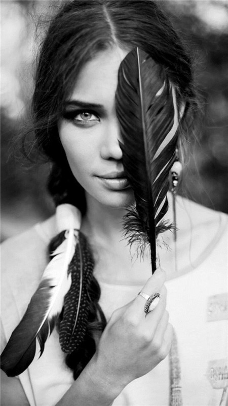 非主流女生黑白个性欧美壁纸