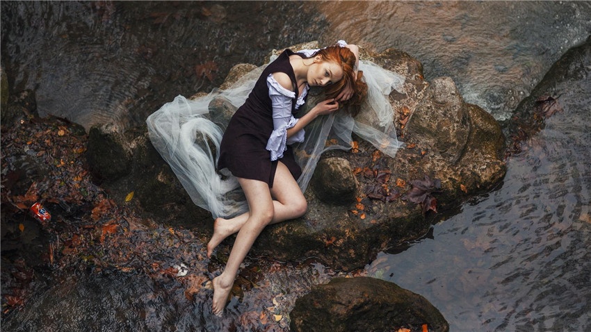 欧美女生唯美治愈系电脑壁纸