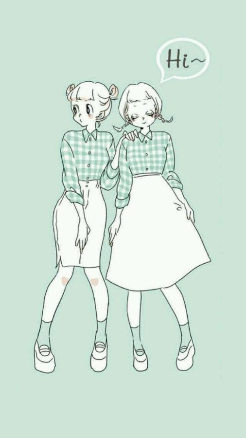 可爱欧美女生意境手机壁纸