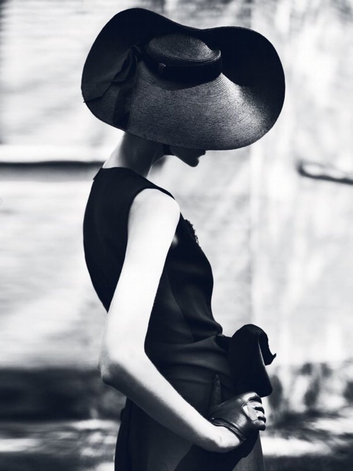 欧美黑白复古时尚潮流街拍图片