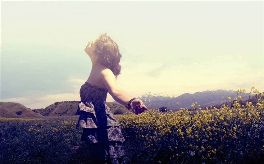 唯美欧美女生意境风景壁纸