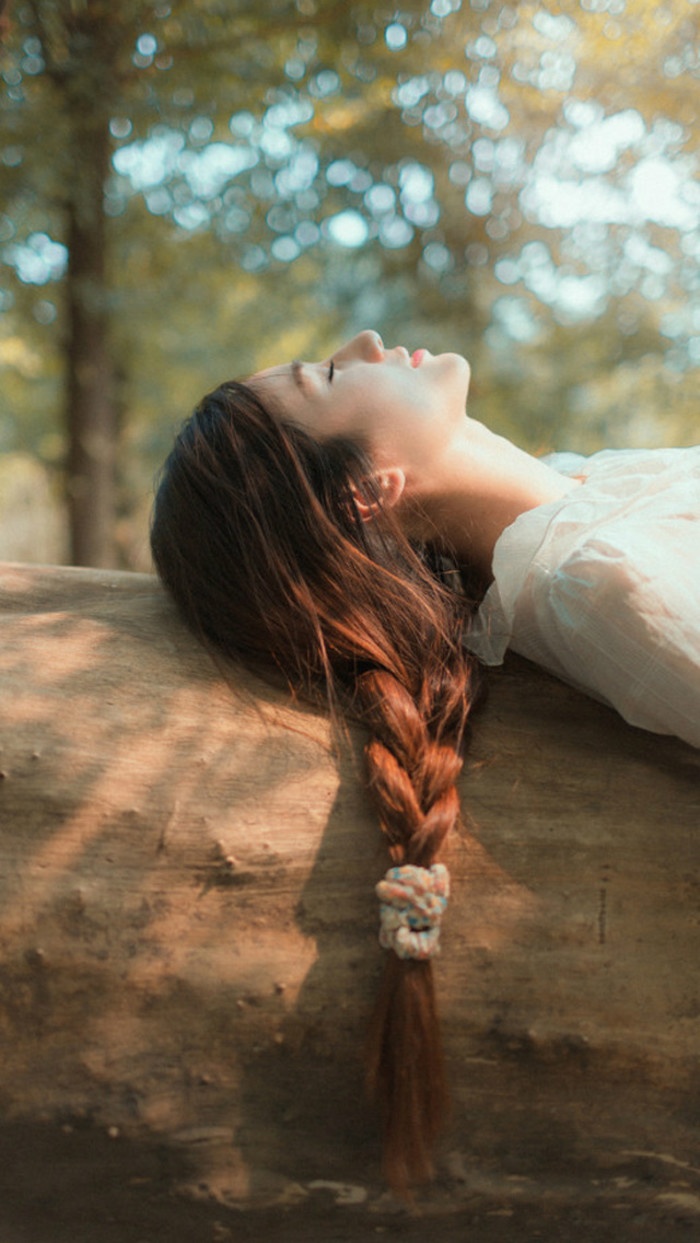 欧美女生小清新意境浪漫壁纸