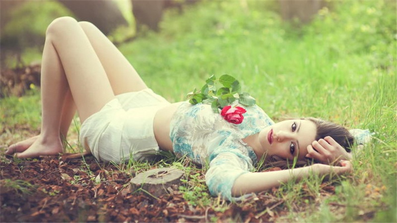 欧美小清新治愈系女生电脑壁纸