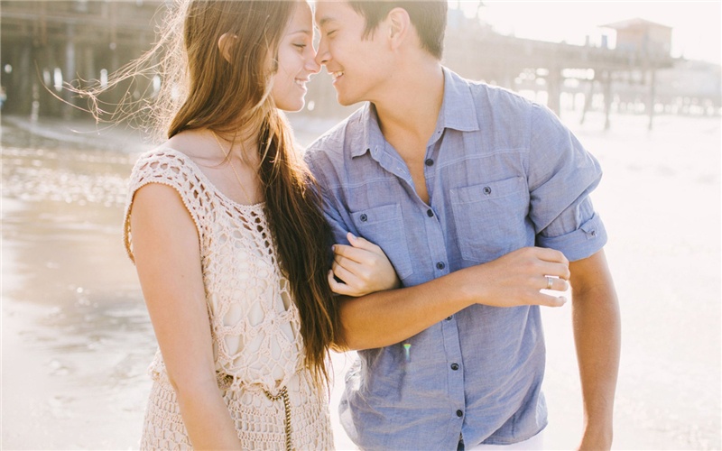 小清新欧美情侣意境高清壁纸桌面