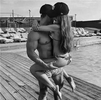 非主流个性欧美性感情侣黑白图片