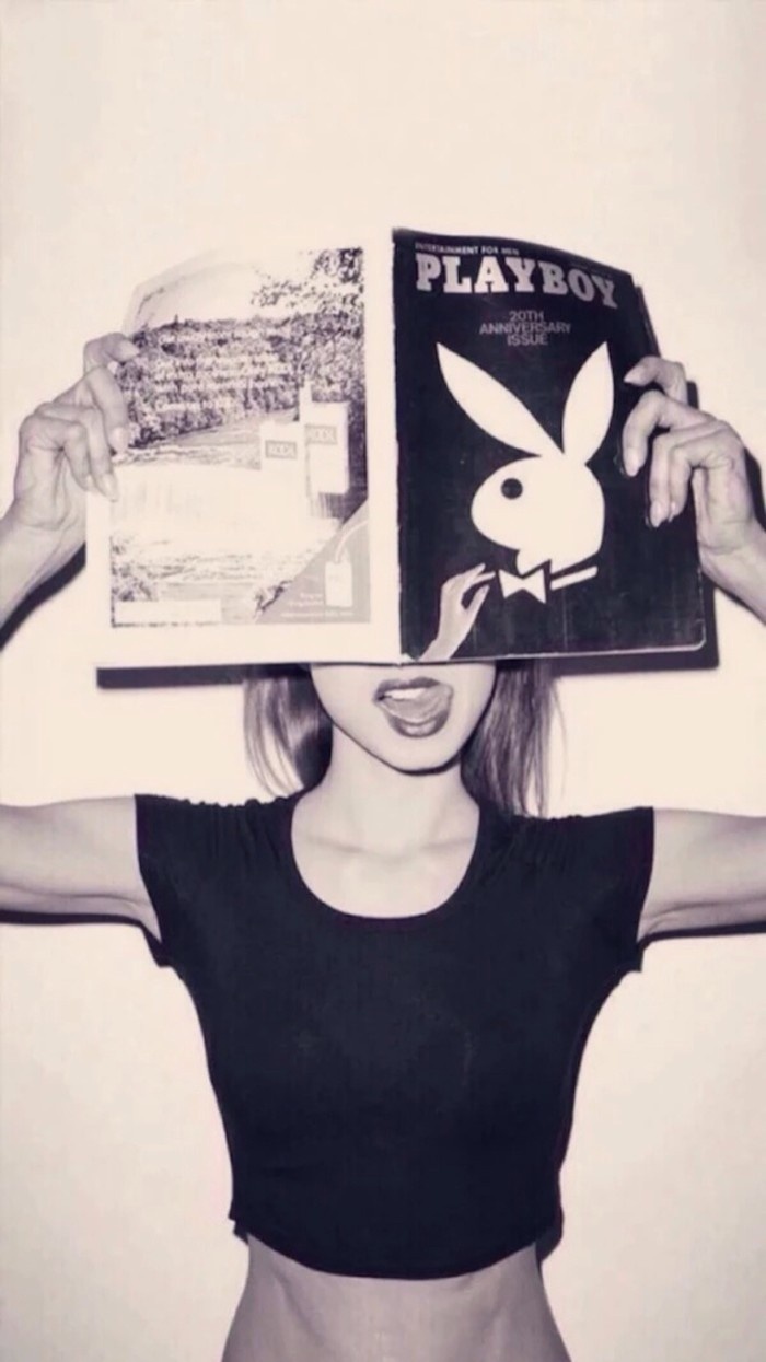 欧美风格黑白女生个性壁纸图片