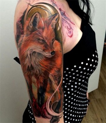 欧美个性手臂纹身图片