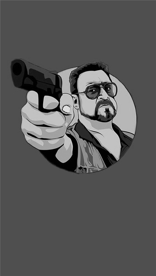 欧美风个性漫画黑白风格壁纸