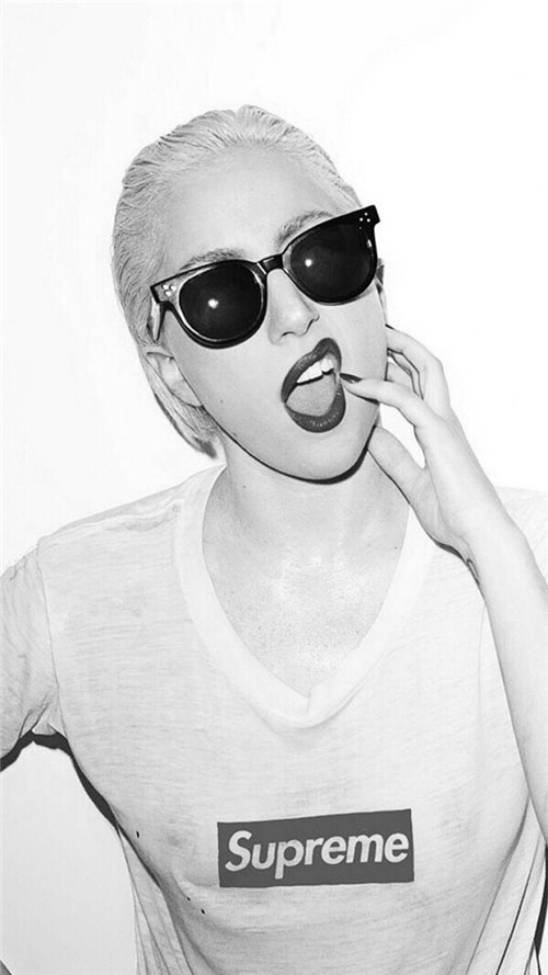 霸气欧美范黑白女生手机个性壁纸