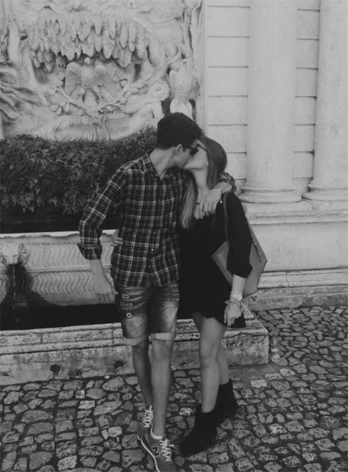 欧美黑白照情侣个性甜蜜美图