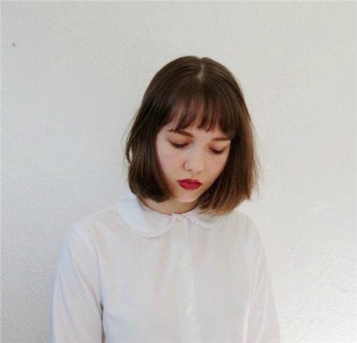 潮流欧美女生帅气短发图片
