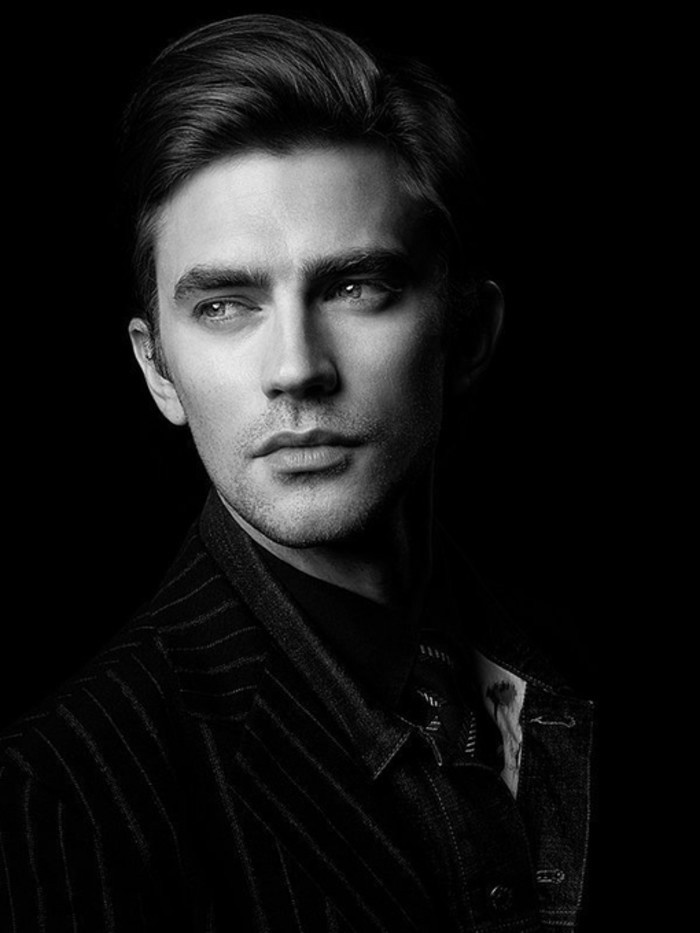 意境欧美性感男生黑白个性图片